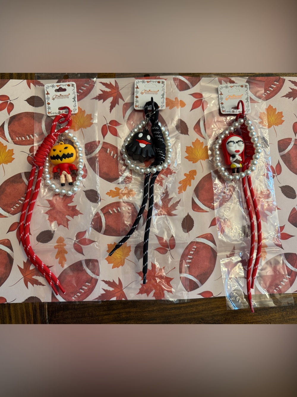 Princess Accessories Keyring/Card Holders with Faux Pearl Accent (Various)
